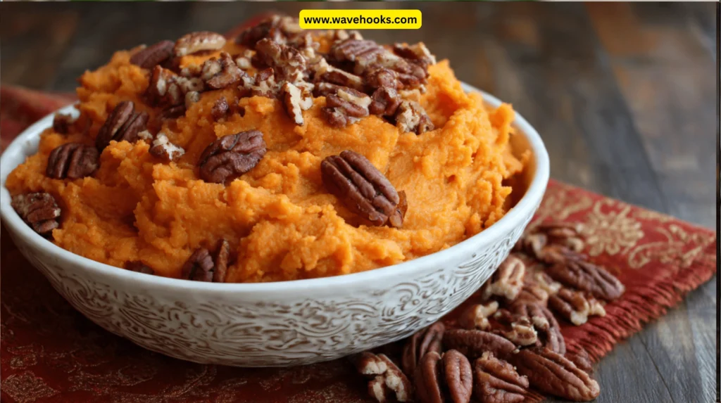 Maple-Pecan Sweet Potato Mash