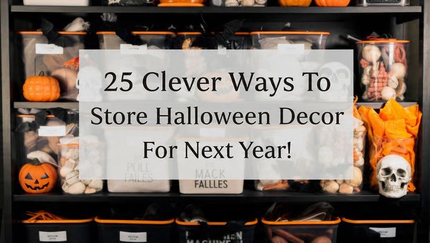 25 Clever Ways To Strore Halloween Decor For Next Year