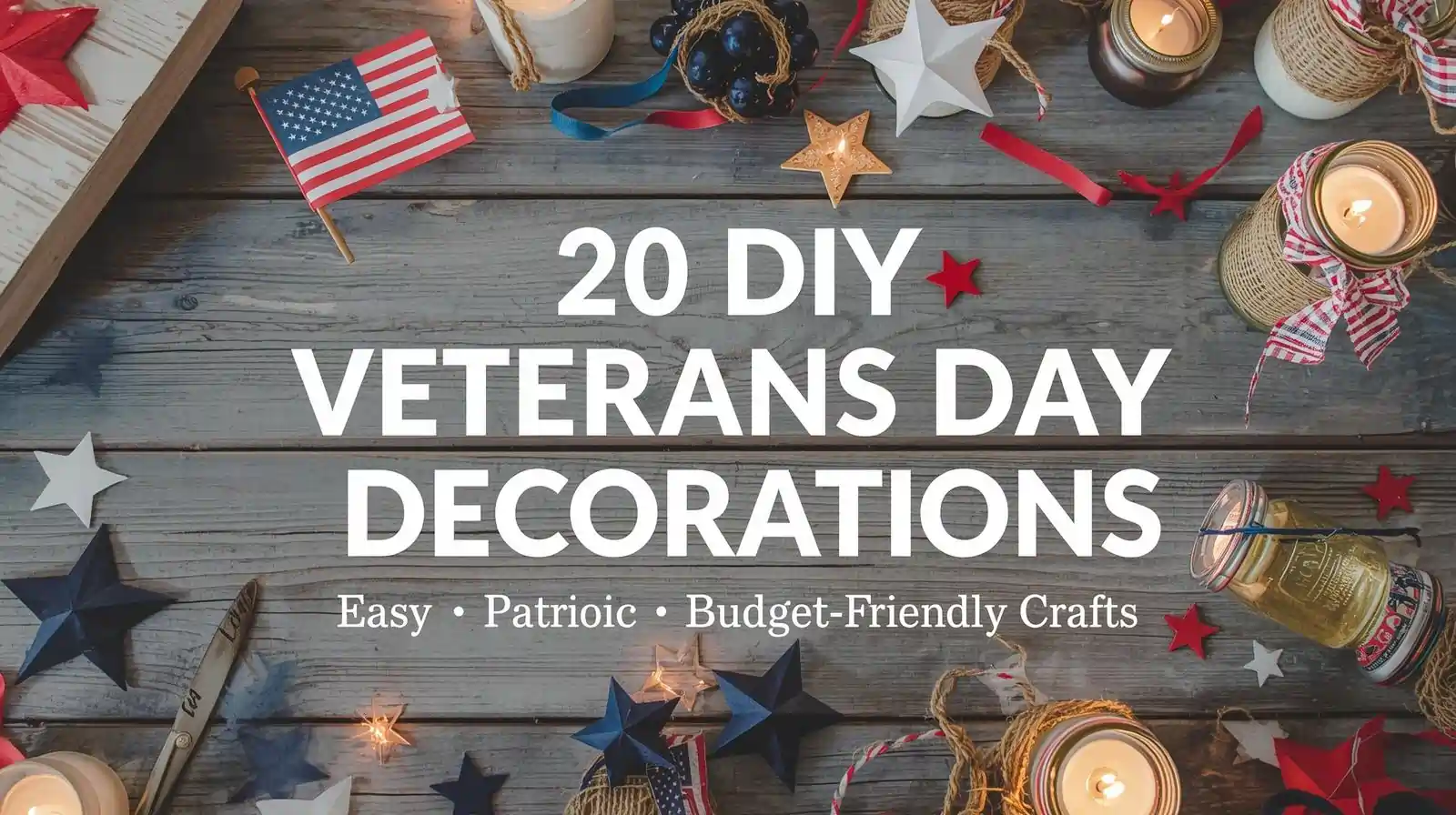 DIY veterans day decorations to try at home