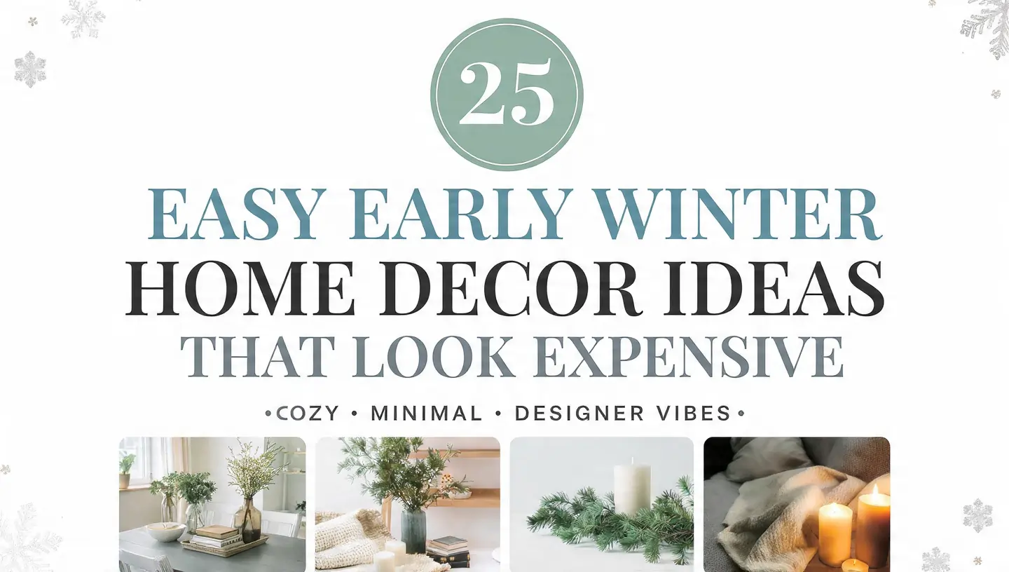 Easy early winter home decor ideas