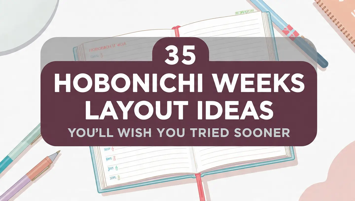 35 Hobonichi Weeks Layout Ideas