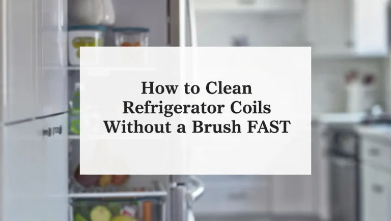 How To Clean Refrigerator Coils Without A Brush