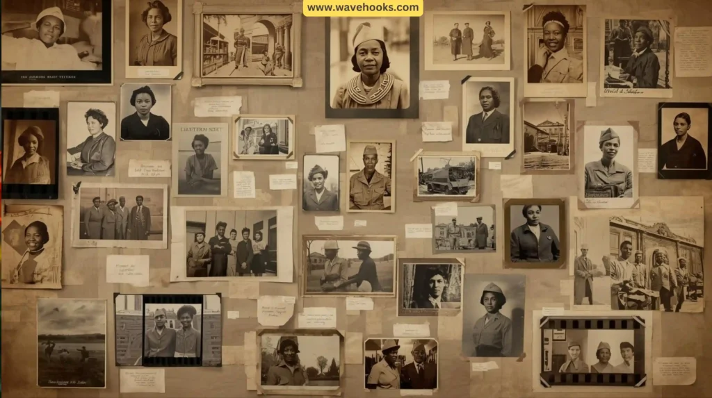 Create a “memory lane” gallery of local veterans