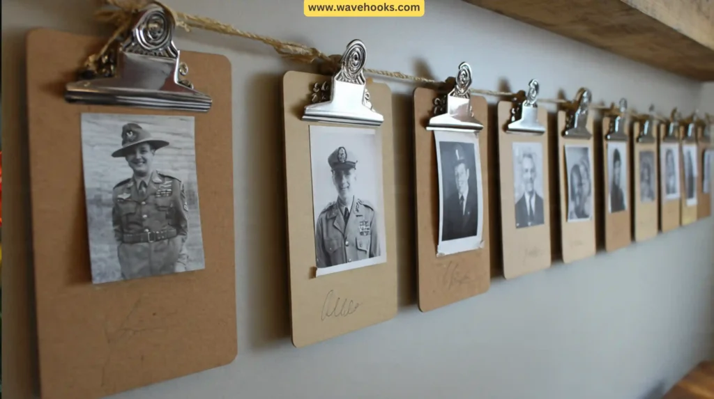 Photo Clipboard Display with Ribbon