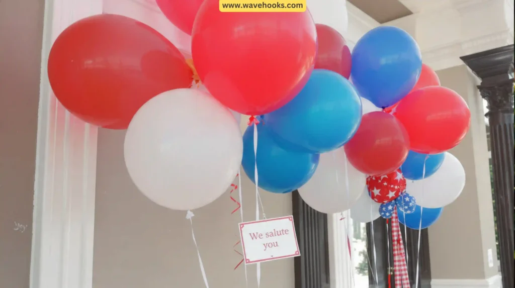 Patriotic Balloon Cluster