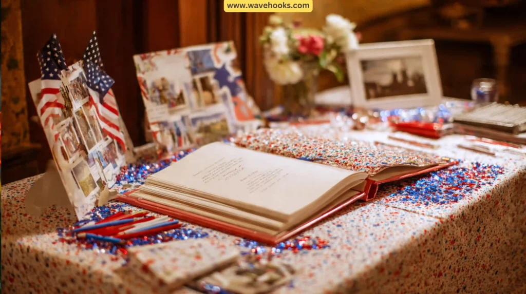 Veteran Tribute Scrapbook Table