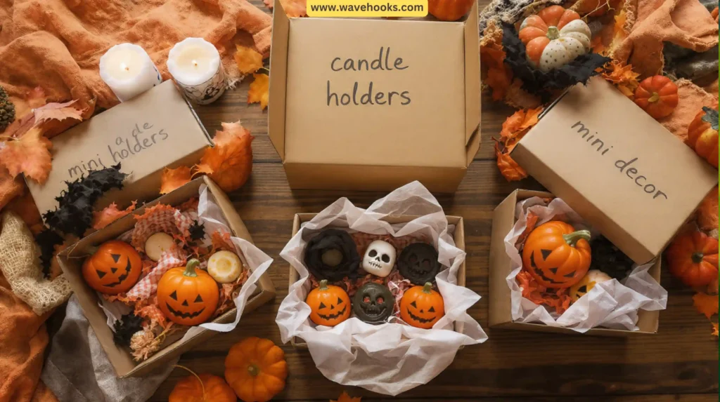 12. Reuse Shoe Boxes for Candle Holders and Small Props