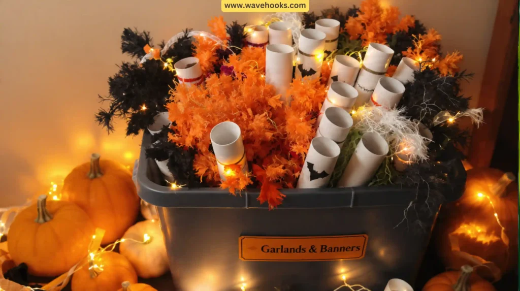 16. Wrap Banners and Garlands on Paper Tubes