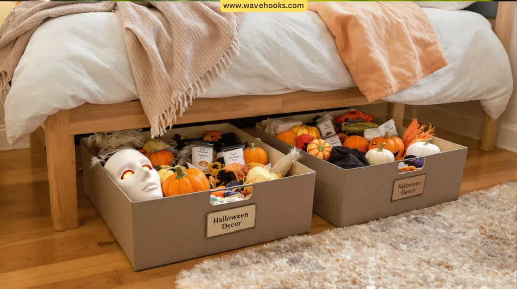 Use Under-Bed Storage for Small Decor