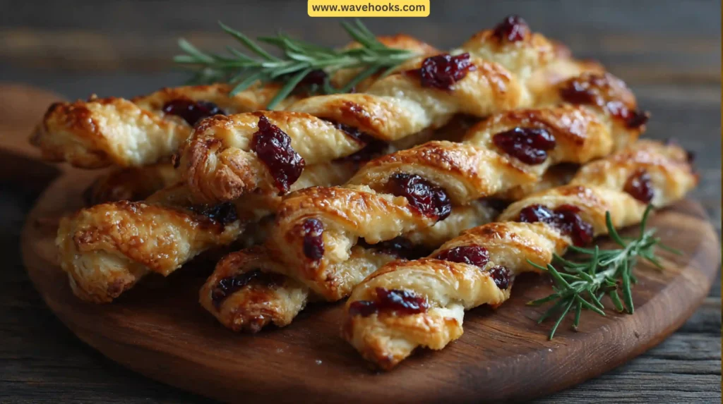 Cranberry Brie Pastry Twists
