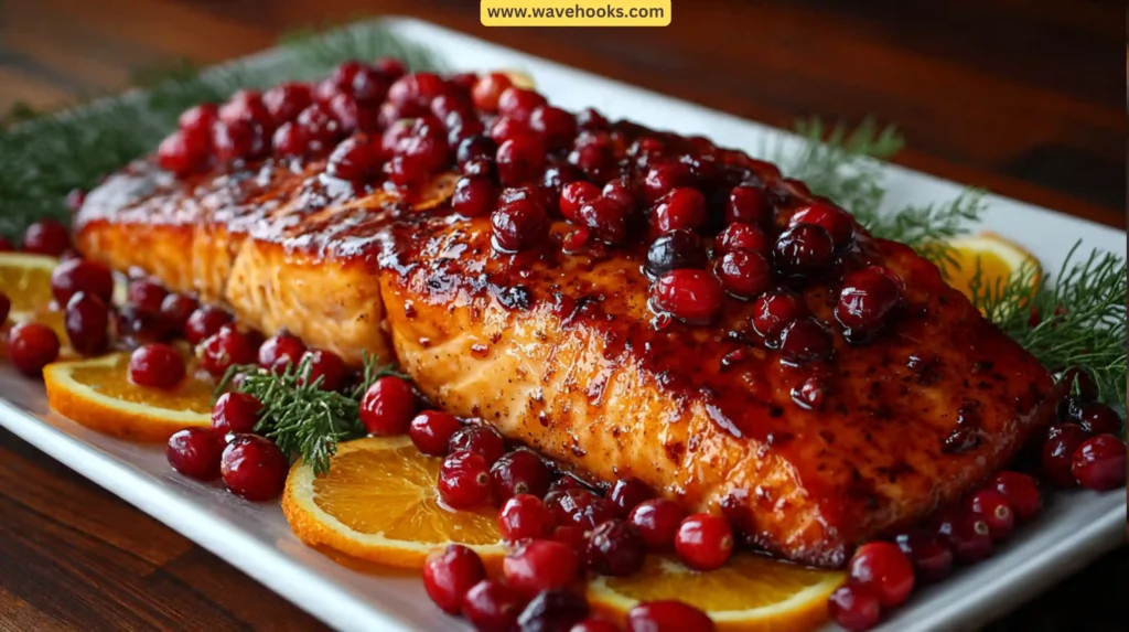Cranberry Orange Glazed Salmon