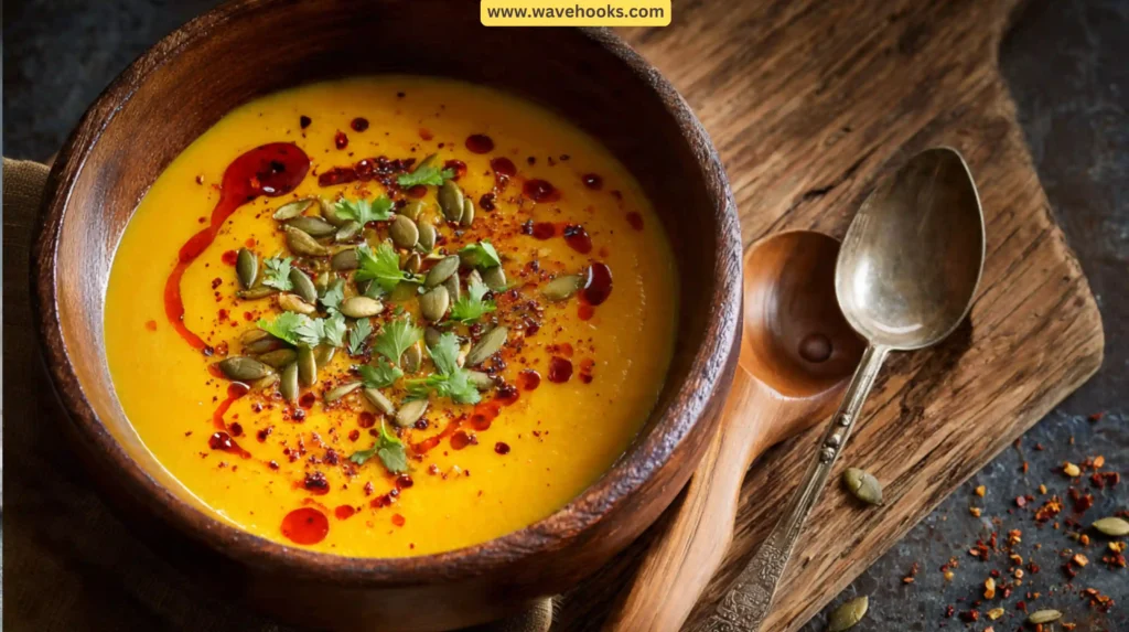 Smoky Pumpkin Soup with Chili Oil