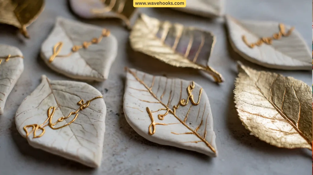 Clay Gratitude Leaves