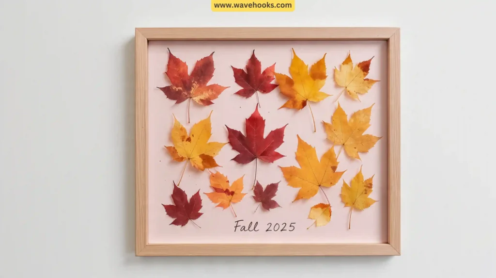 8. Pressed Leaf Wall Art