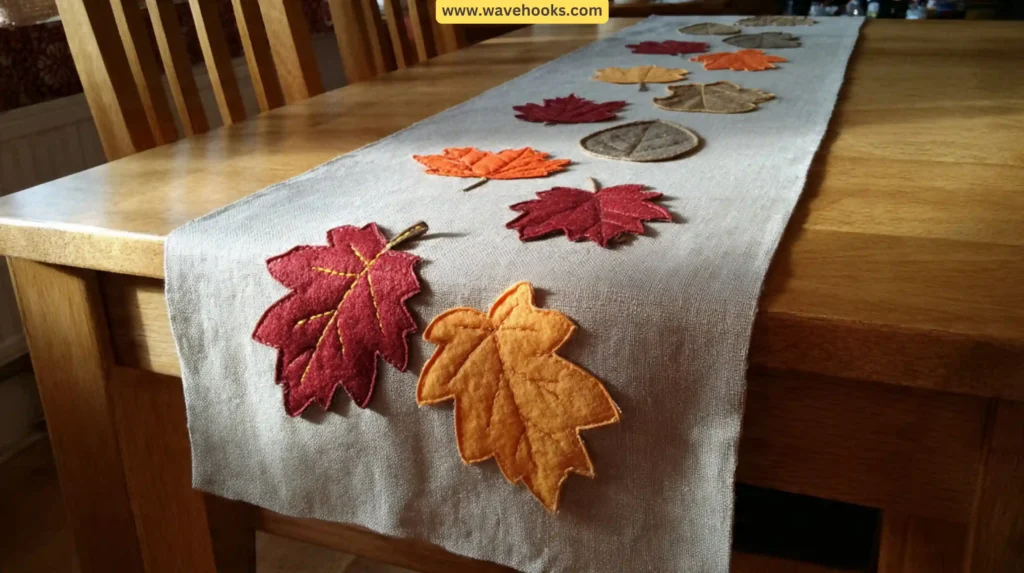 Fabric Appliqued Table Runner