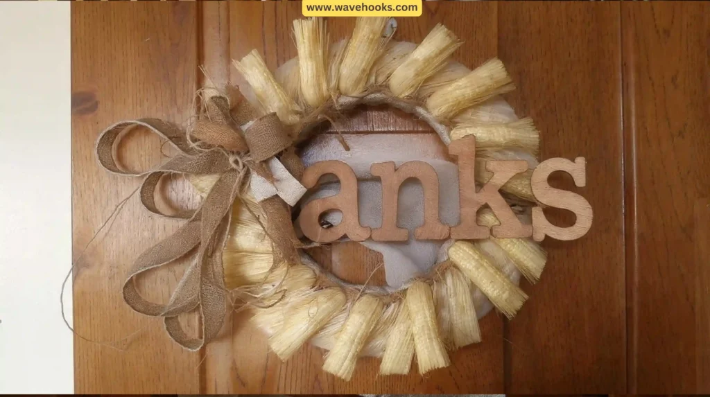Rustic Corn Husk Wreath