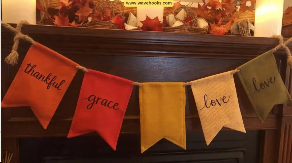 Fabric Scrap Thankful Banner