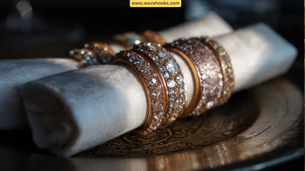 Beaded Acorn Napkin Rings