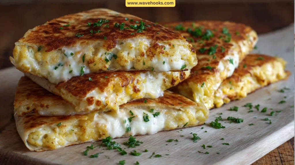 21. Cauliflower-Cheese Quesadillas