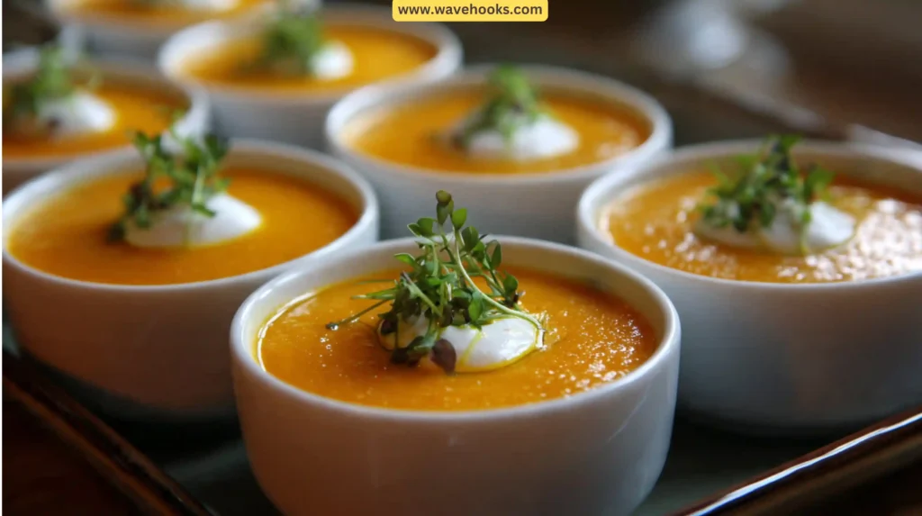 7. Carrot-Ginger Soup Cups