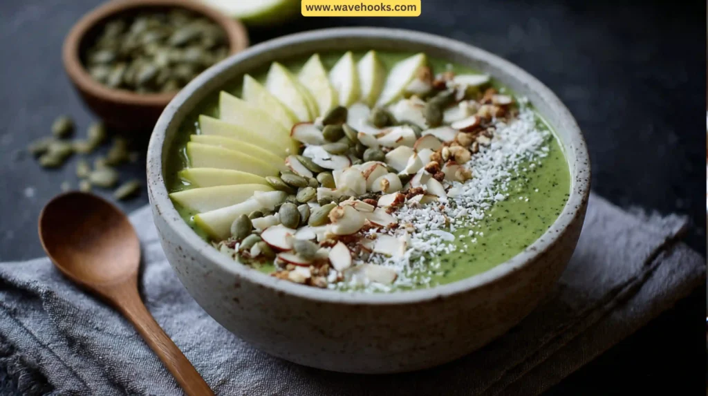 6. Spinach-Apple Smoothie Bowl