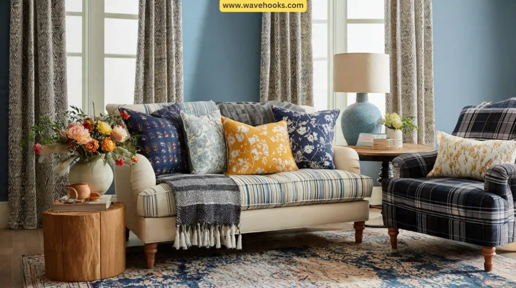 Benefits of Mixing Fabric Patterns in a Room