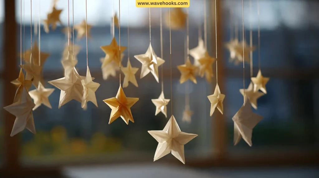 Paper Star Hanging Mobiles