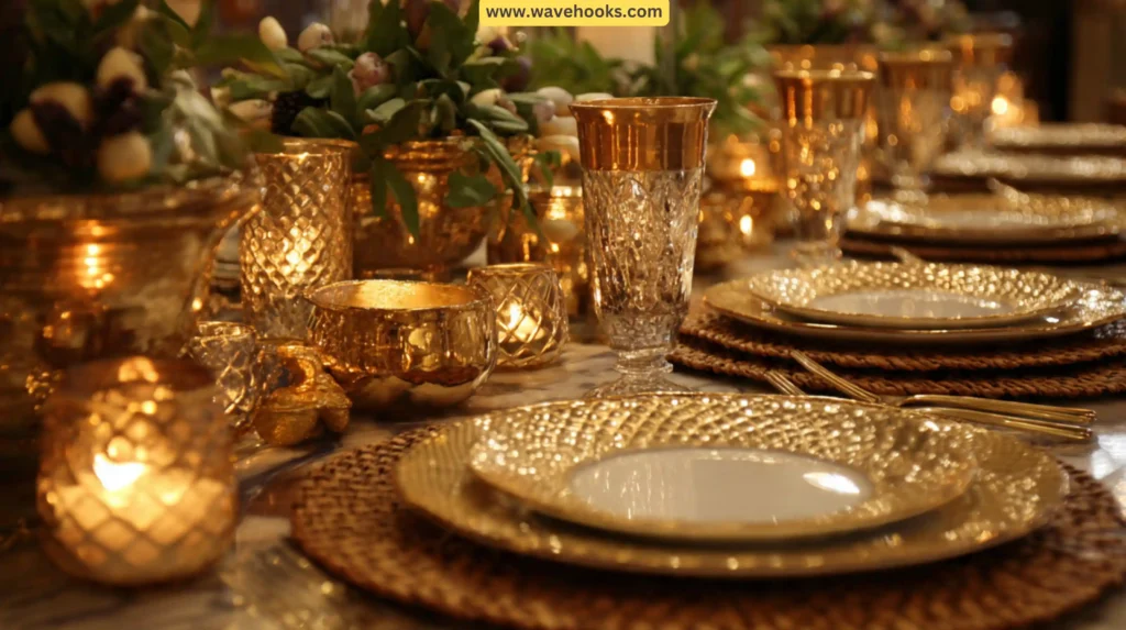 28. Metallic Chargers for Sparkle