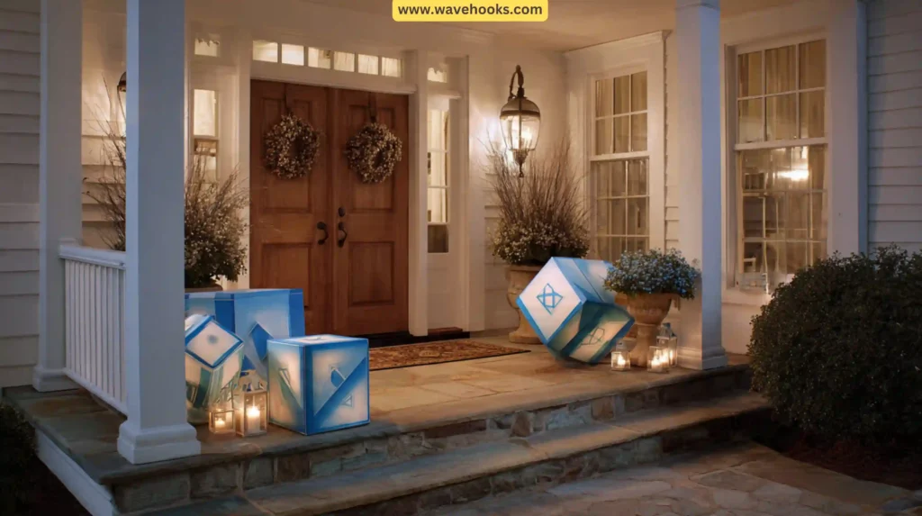 33. Outdoor Dreidel Decor 