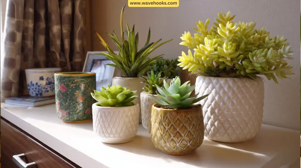6. Faux Succulents 