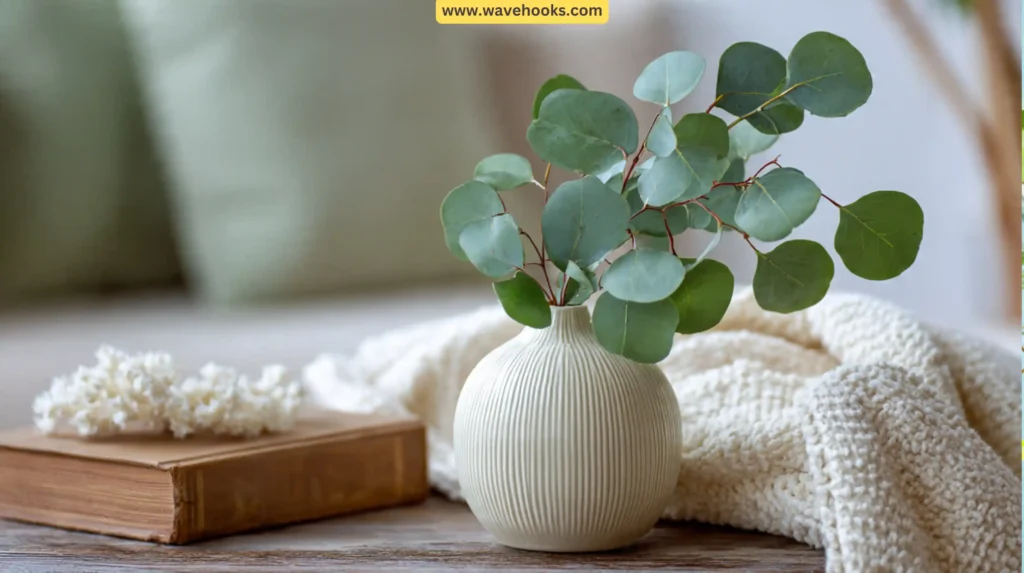 22. Plastic Eucalyptus Leaf Sprigs