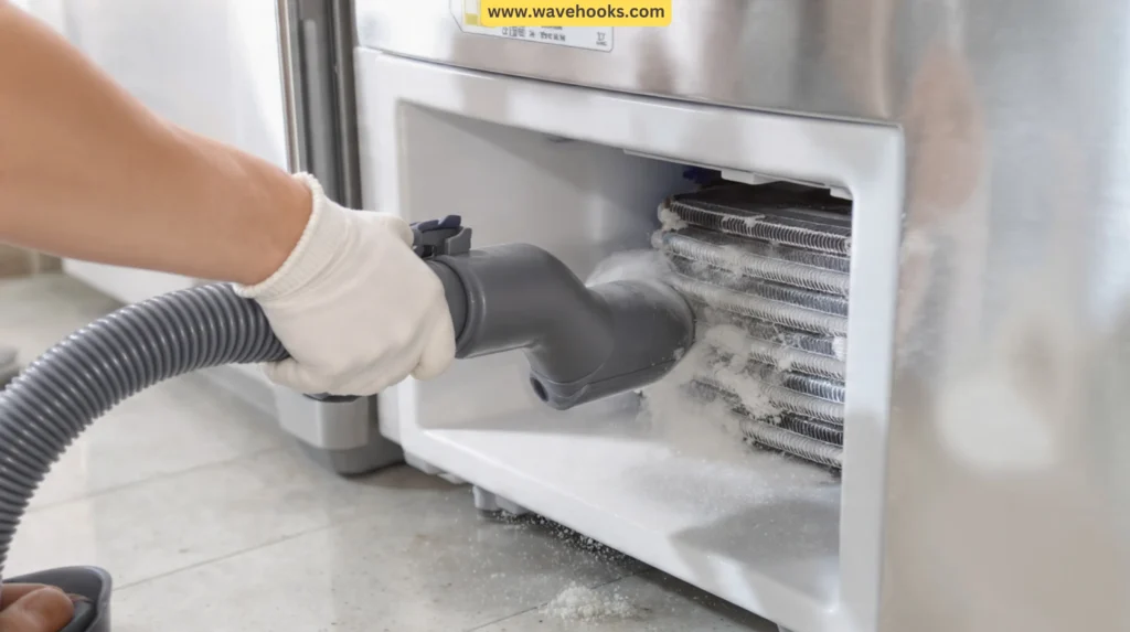 how to clean refrigerator coils without a brush