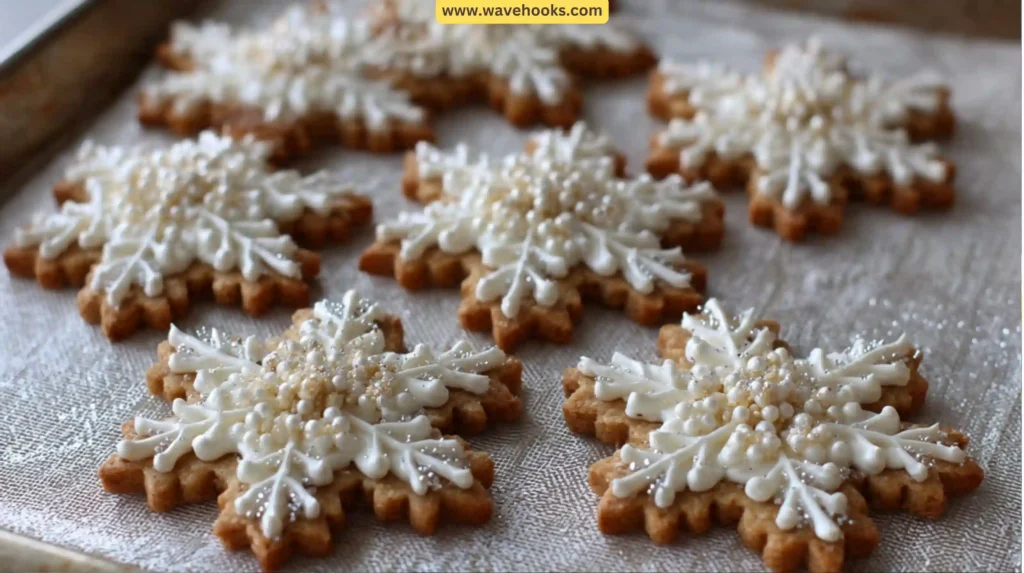 13. Oat Snowflake Cookies 