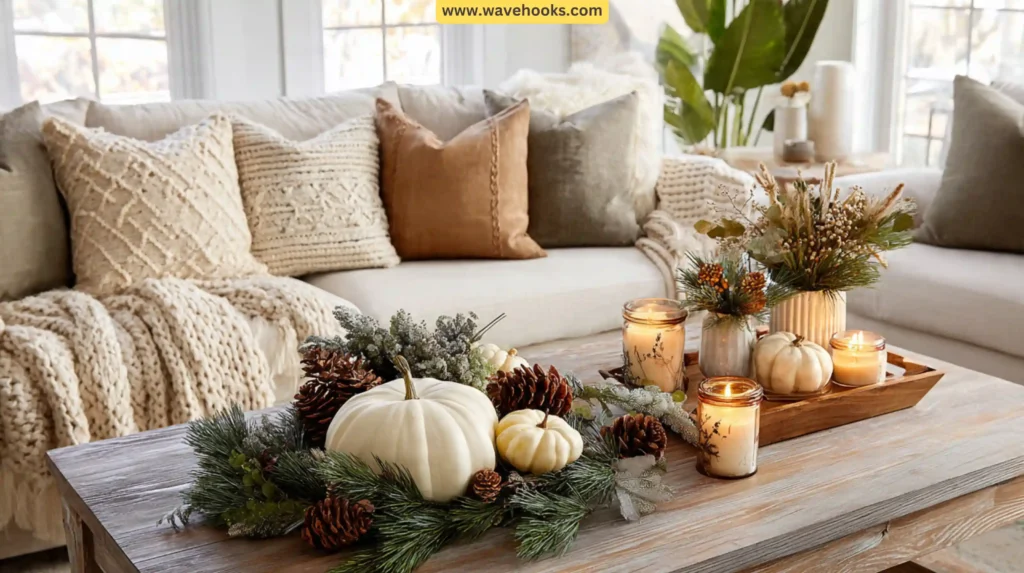 How to Mix Fall Items With Christmas Decor Without Clashing