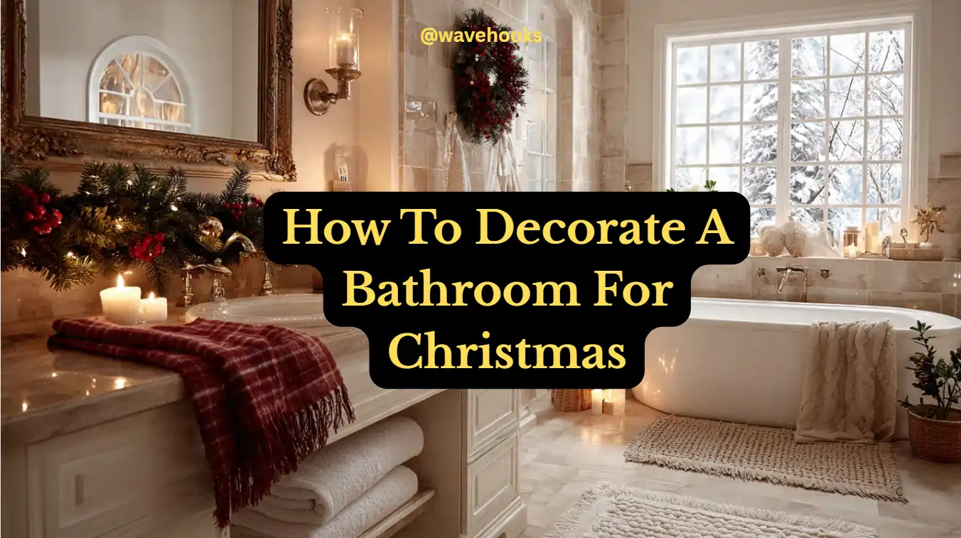 How to decorate a bathroom for christmas