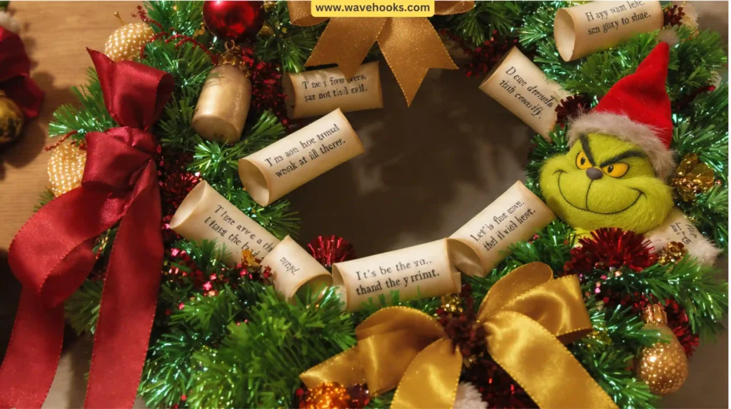 5. Storybook Grinch Dollar Tree Grinch Wreath Ideas