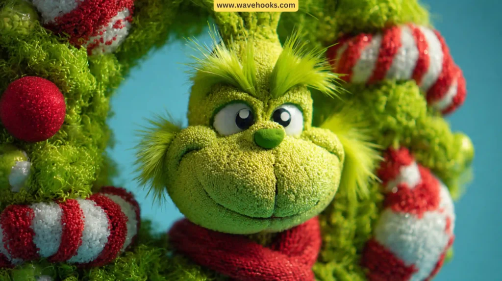 Playful Character-Inspired Grinch Wreath Designs