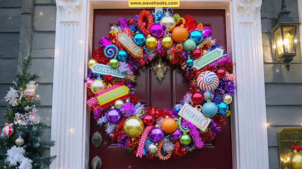 40. Whoville Festive Celebration Wreath