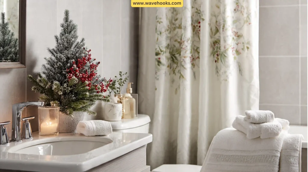 How to Decorate a Bathroom for Christmas with the Right Color Palette