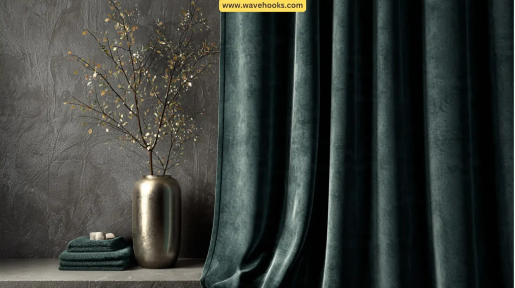 A Sophisticated Shower Curtain Swap