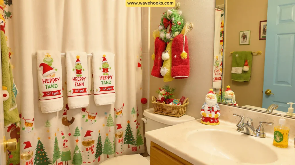 Fun Christmas Bathroom Decor Ideas for Your Guests' Happiness