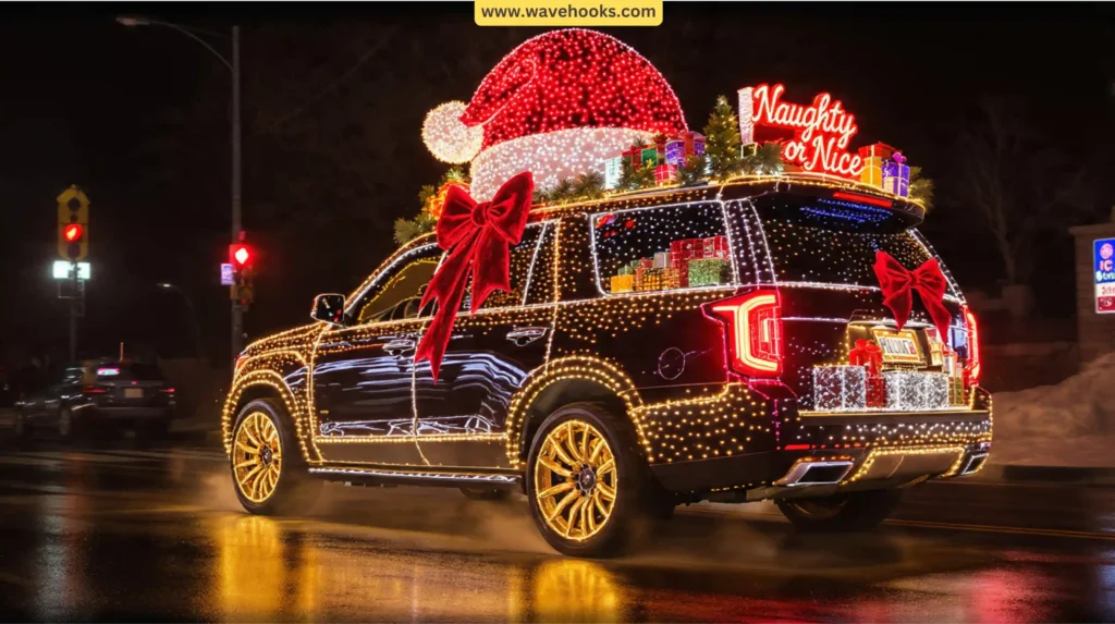 How to Decorate Your Car for Christmas Boldly on Roof, Trunk & Hood
