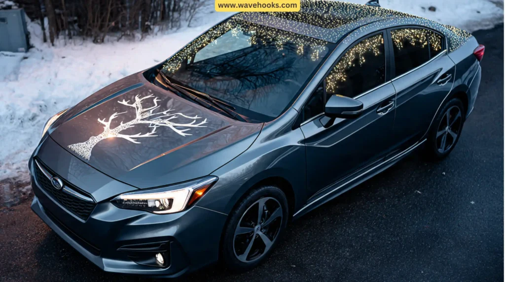 how to decorate a car for christmas water proof