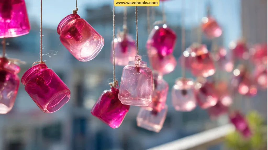 8. Pink Plastic Water Bottles