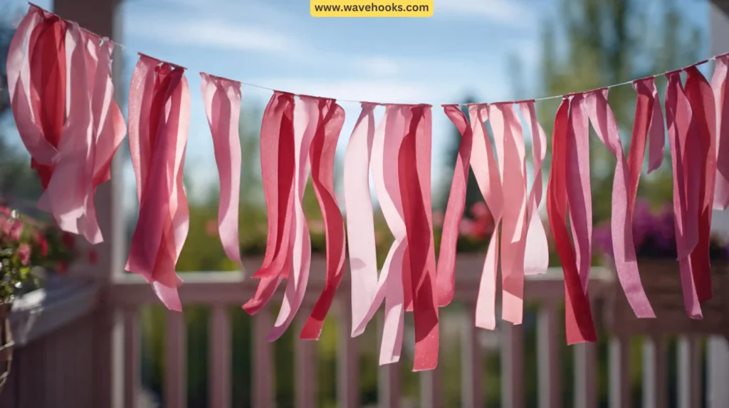18. Pink and White Streamers