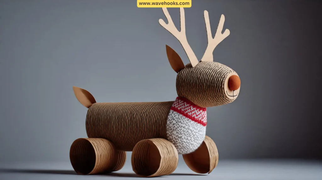 3. Cardboard Roll Reindeer