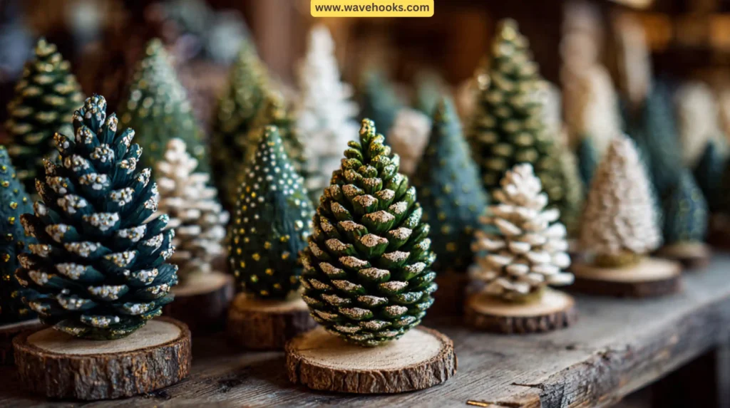 8. Pinecone Christmas Trees