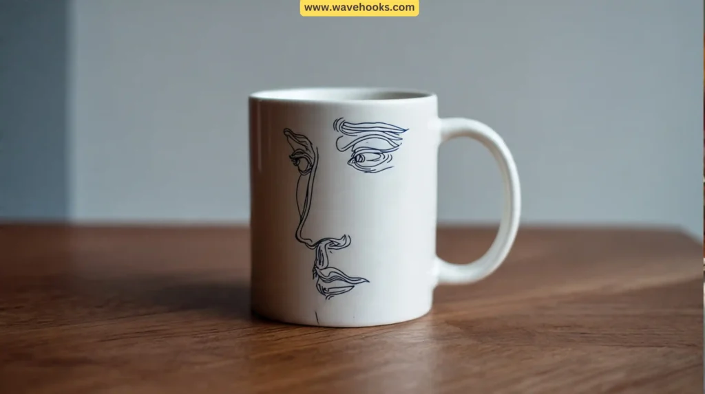54. Hand-Painted Coffee Mug