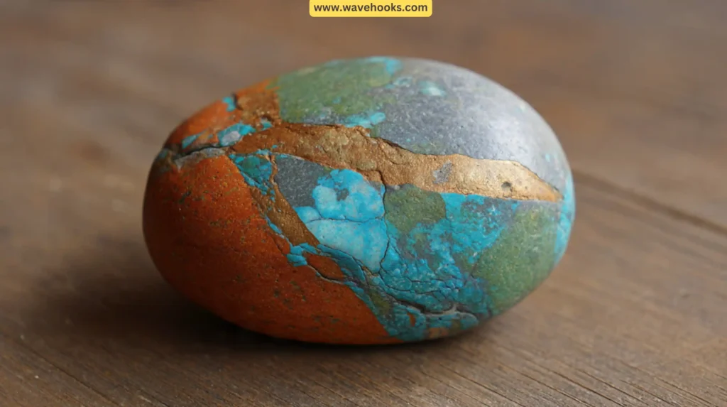 60. Painted Rock Paperweight