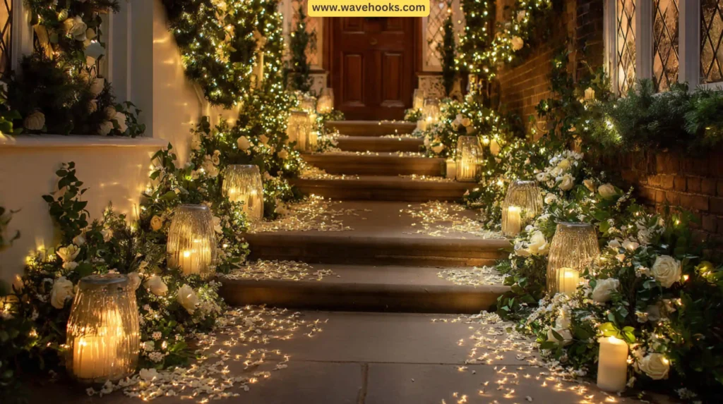 Easy-to-Make DIY Christmas Wedding decorations for Entrance & Pathway Decor